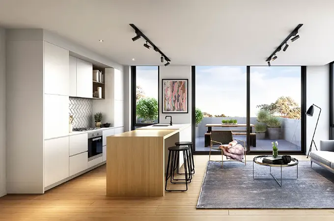 OPPEIN Melbourne Project 131 Units Kitchen Cupboard Frankie Apartment