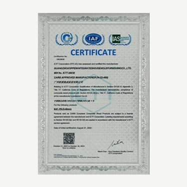 CARB Approved Manufacturer
