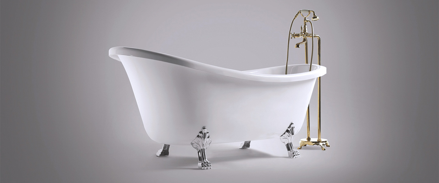 Unique Structure Acrylic Art Bathtub With Legs OP-W5006