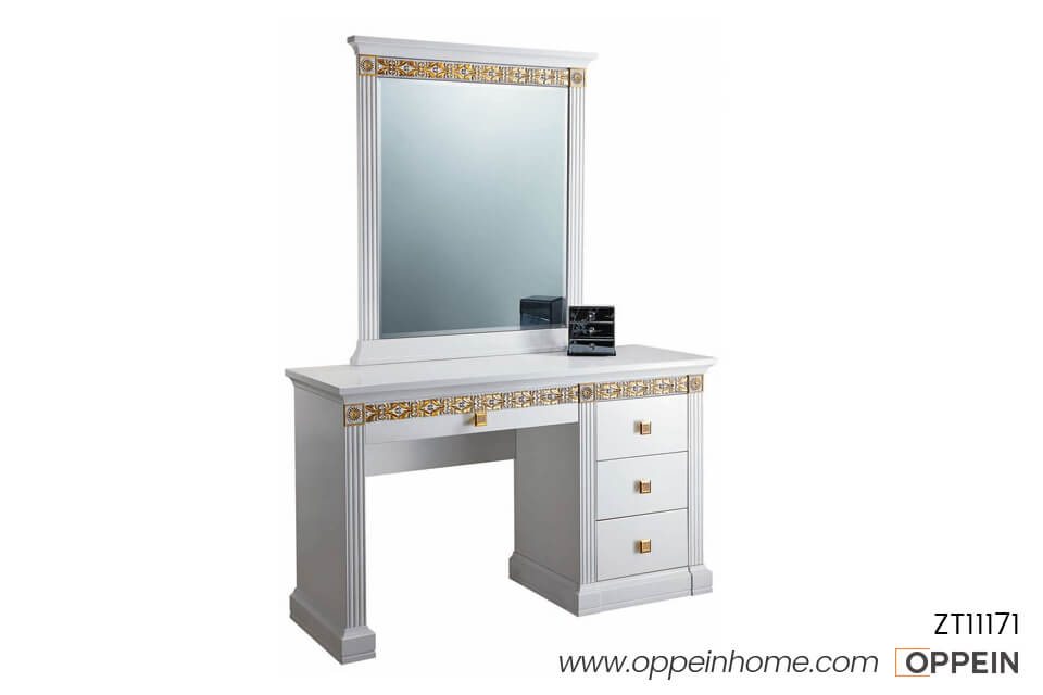 OPPEIN White Gloss Lacquer Dressers ZT11171