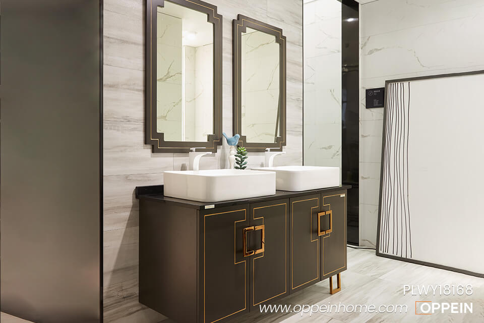 Double Sink Bathroom Vanity Units PLWY18168