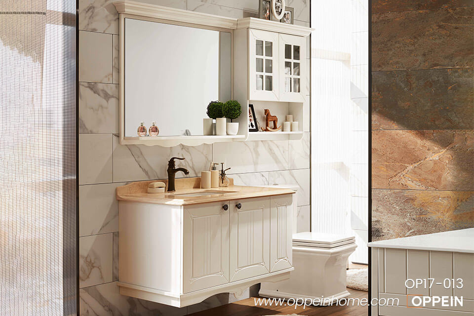 Lacquer Wall-Mounted Bathroom Cabinet OP17-013