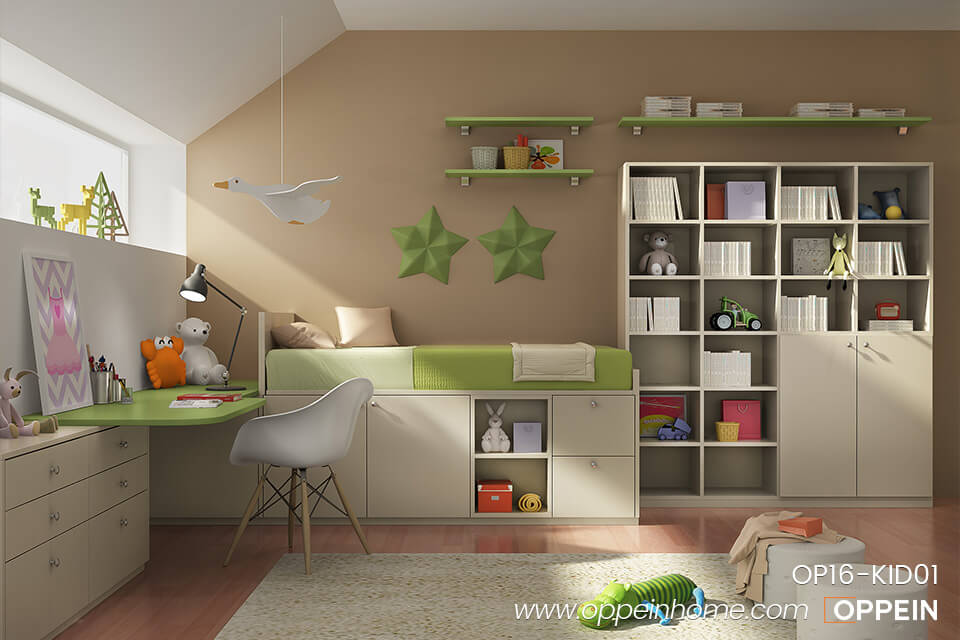Natural and Alive Style Bedroom for 5 Years Old Boy OP16-KID01