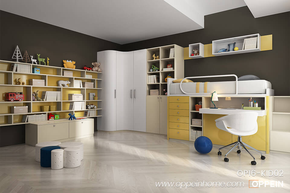 Lively and Energetic Bedroom for 10 Years Old Boy OP16-KID02