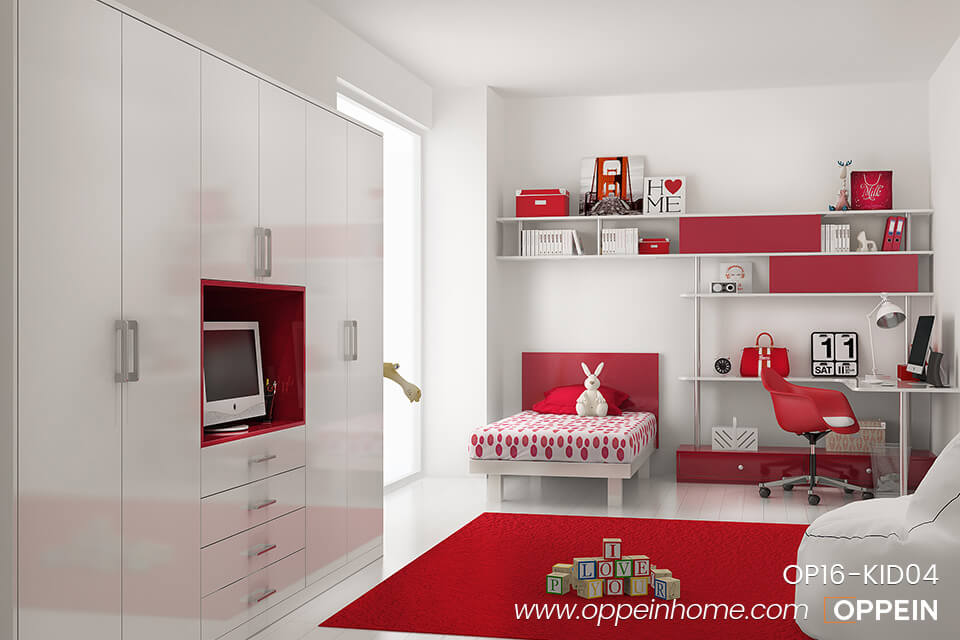 Romantic and Vital Style Bedroom for 10 Years' Old Girl OP16-KID04