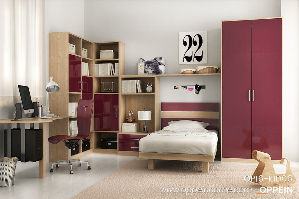 Dreamy and  Fashionable Bedroom in Pink for Teenage Girl OP16-KID06