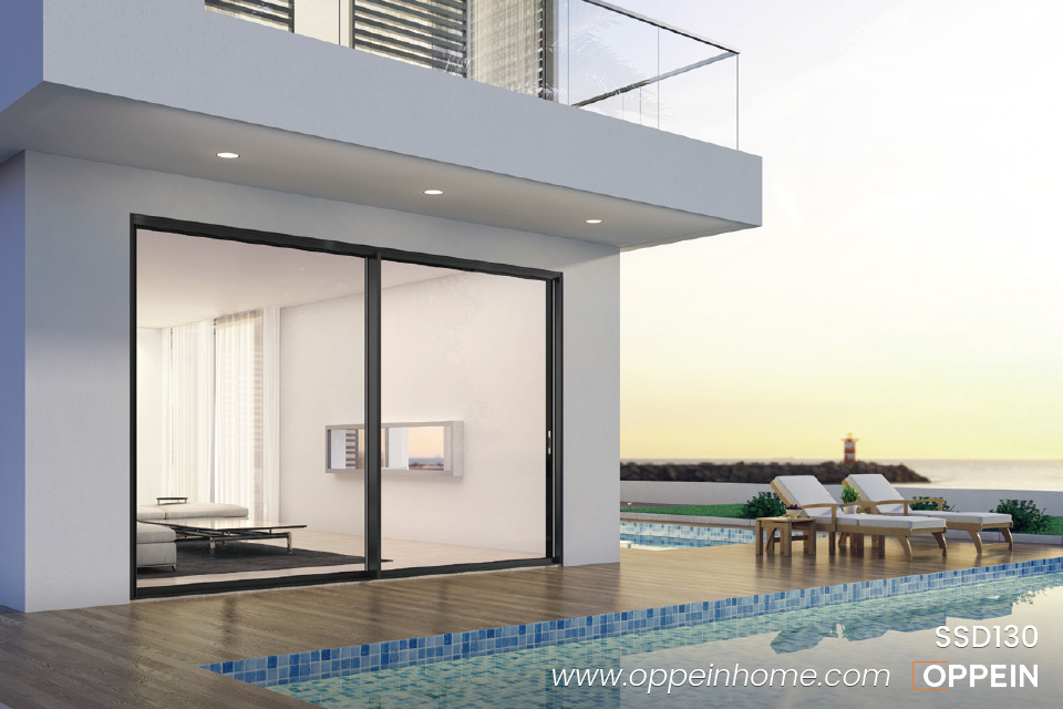 Double Track Aluminum Sliding Door SSD130