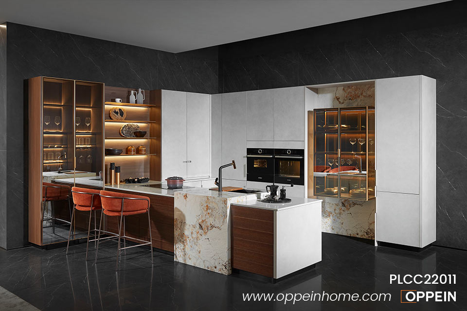 Light Luxury Customized Kitchen Cupboard for Sale - LEYAH