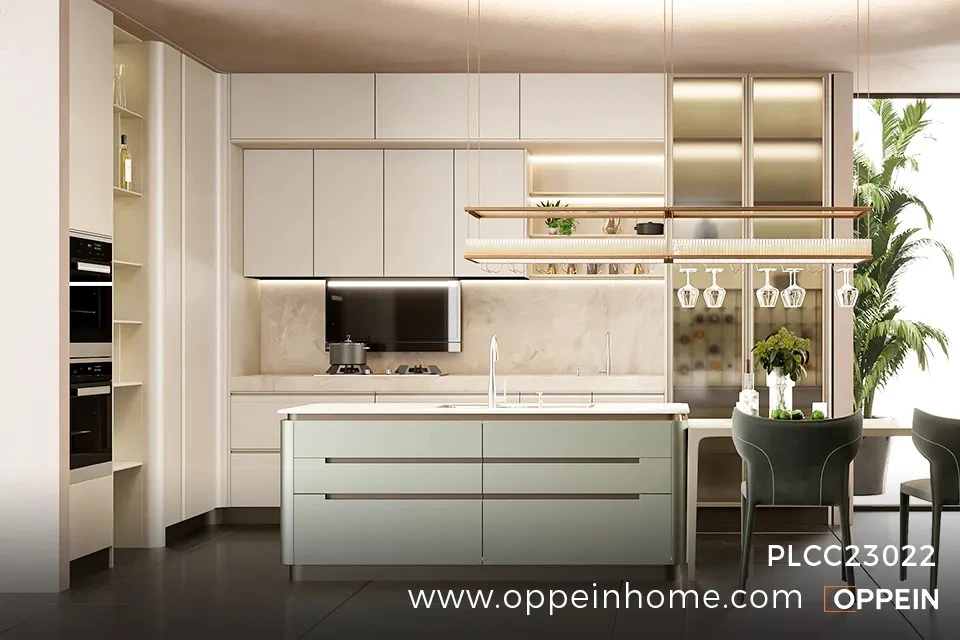 Modern Two-toned Small Kitchen Cabinet Design - GLENDURGAN