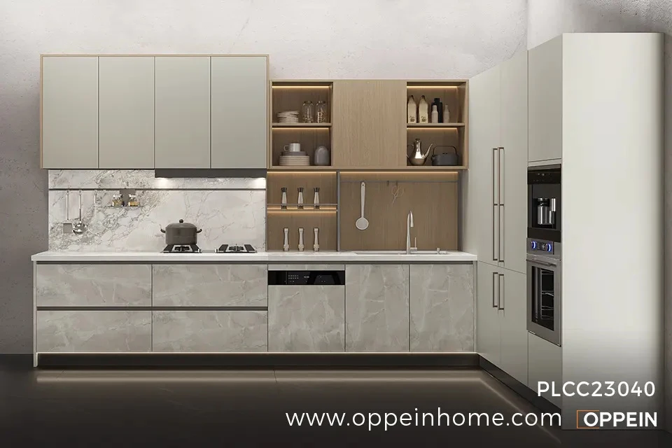 Modern L-shaped Kitchen Cabinet for Sale - AURORA