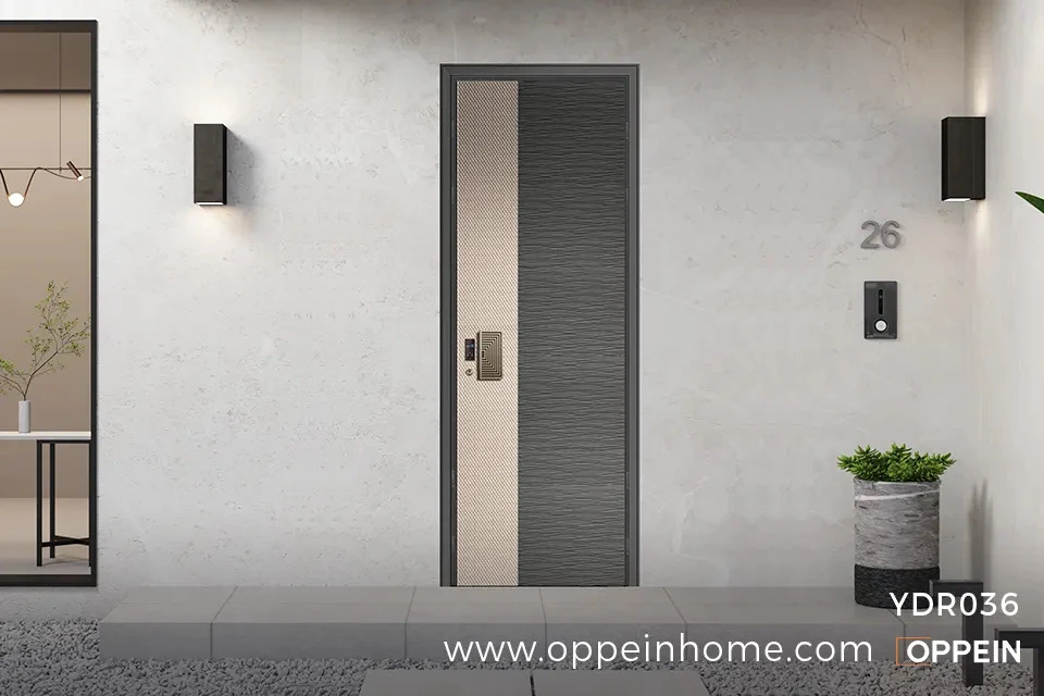 Modern Custom Dark Grey Security Door Wholesale - YDR036