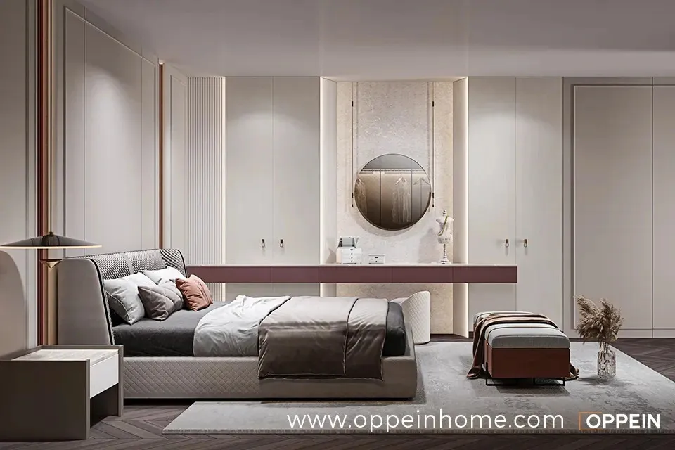 2024 Minimalist White Wardrobe in UV Lacquer Finish - Song for You