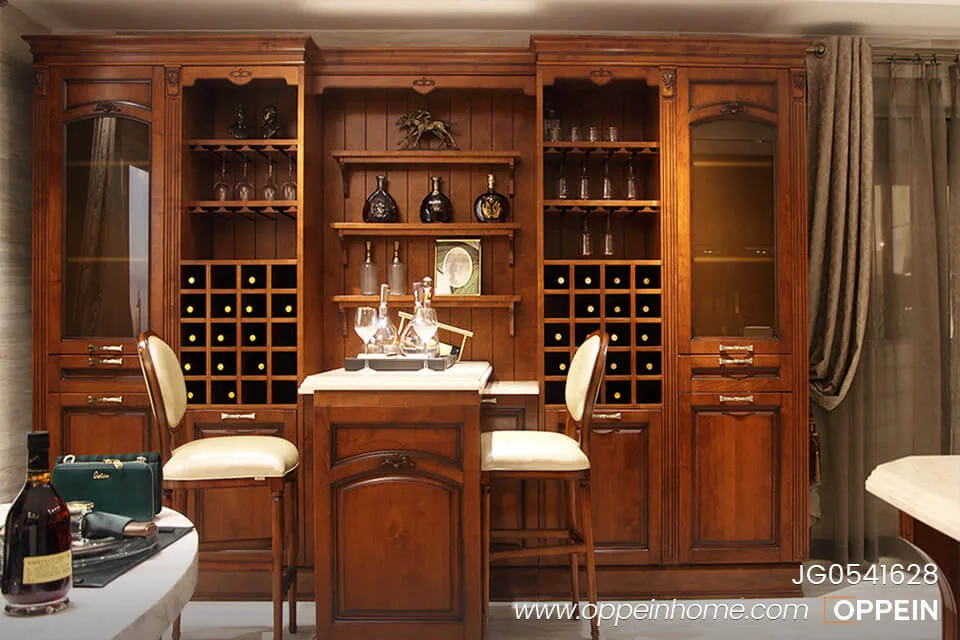 Classical Style Solid Wood Wine Cabinet JG0541628