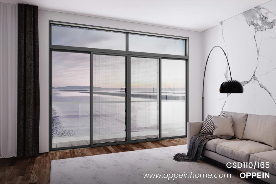 Custom Aluminum Screen Sliding Doors CSD110