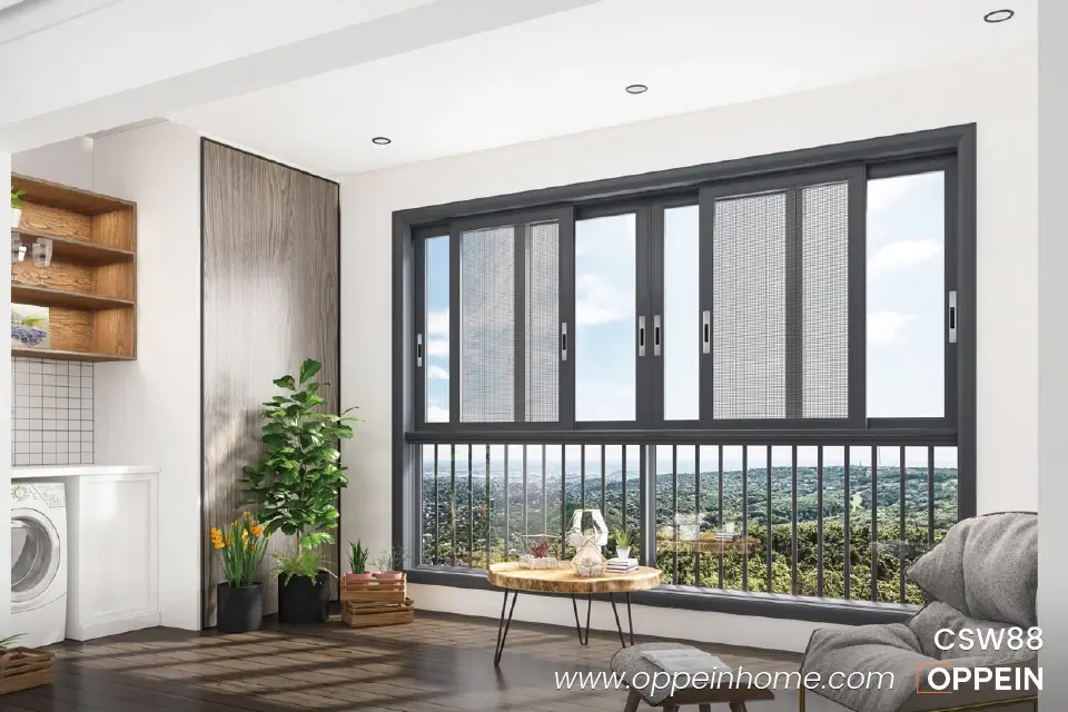 Custom Contemporary Large Aluminium Sliding Windows CSW88