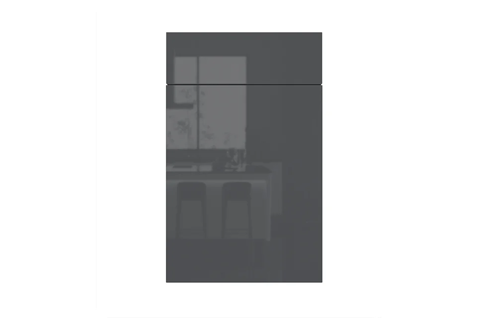 Modern Glossy Grey Ready to Assemble Cabinets
