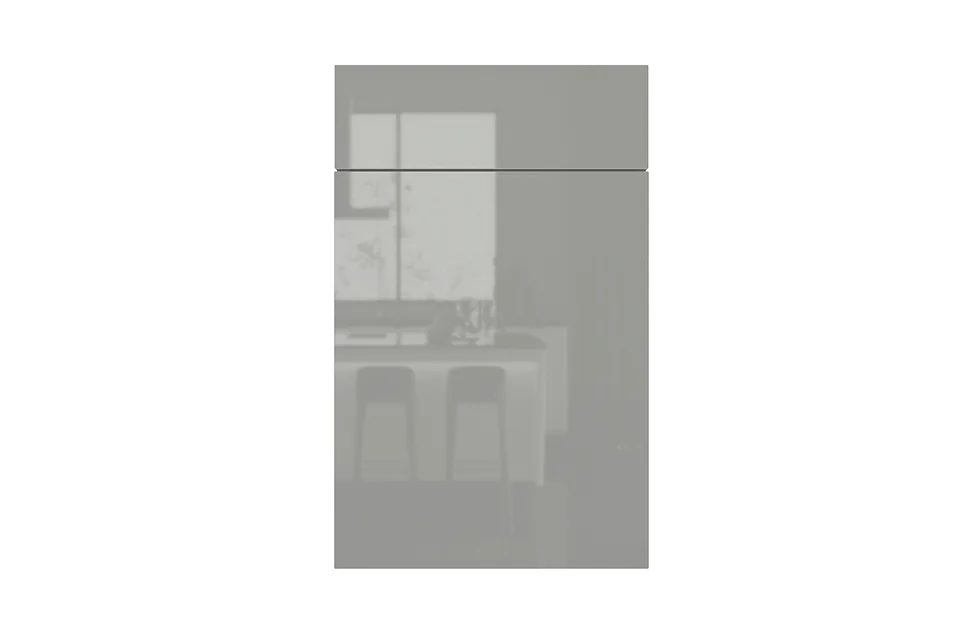 Glossy RTA Light Gray Cabinets Wholesale