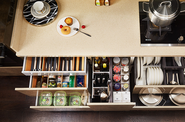 Base Cabinet Storage Solution.
