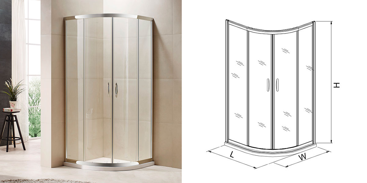 The Elaine Series Glass Shower Room OP91-F42AA