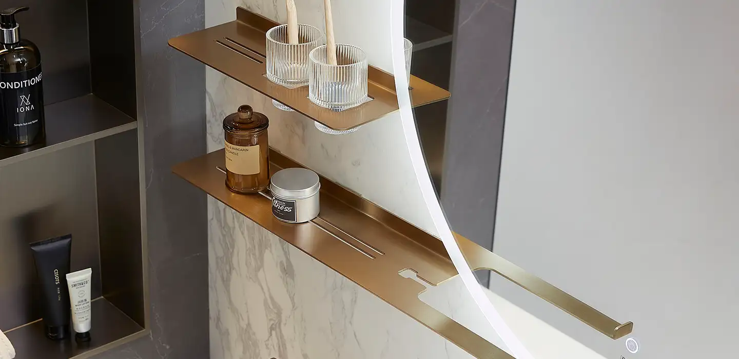 gold-wall-mounted-shelves-for-bathroom-vanity gold-wall-mounted-shelves-for-bathroom-vanity