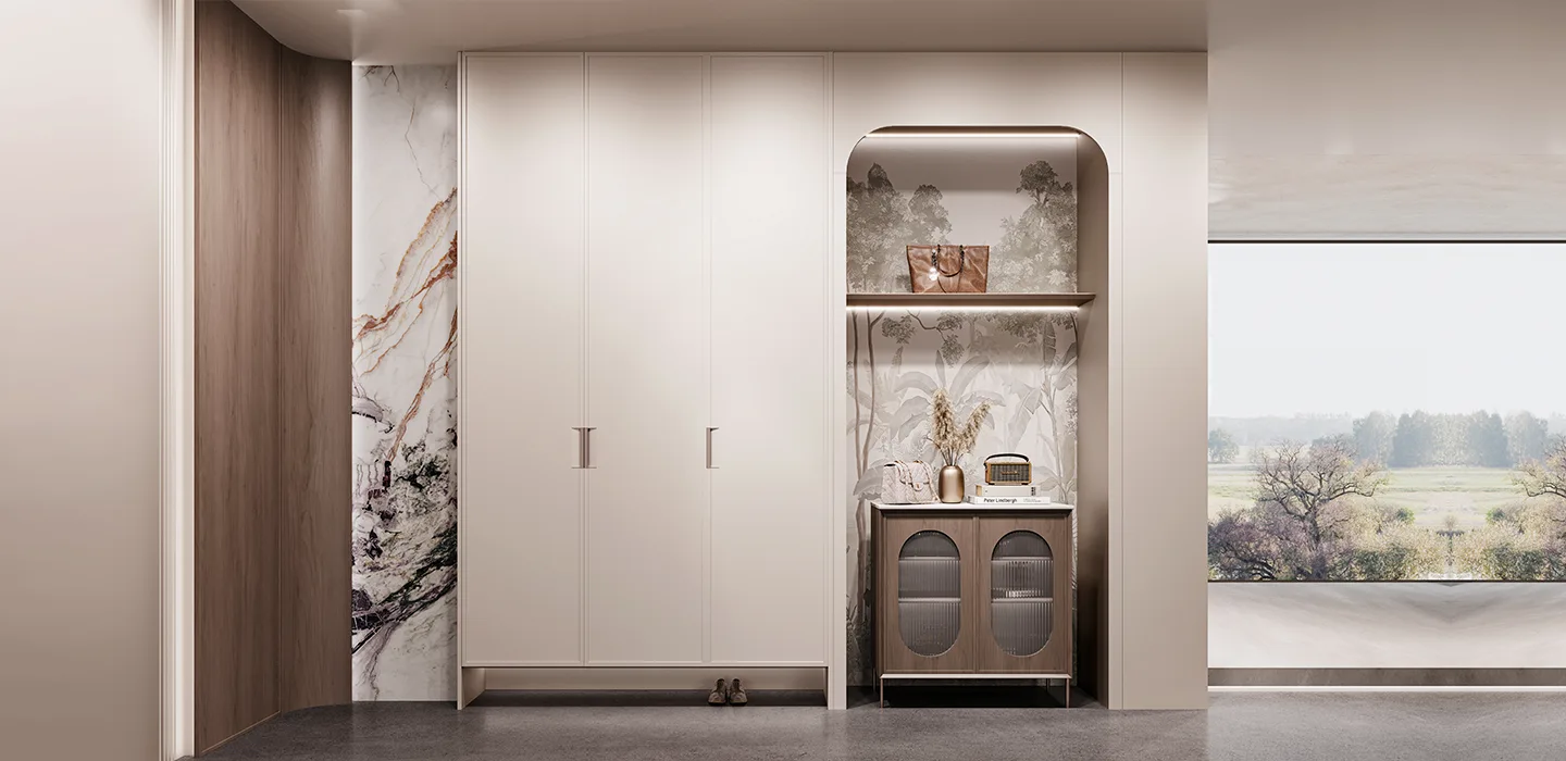 walnut-and-white-full-house-furniture-in-retro-maillard-style-entrance-cabinets walnut-and-white-full-house-furniture-in-retro-maillard-style-entrance-cabinets