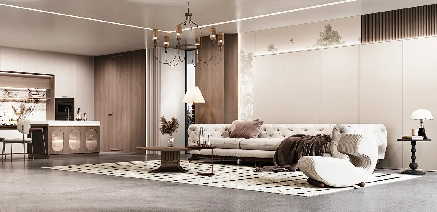 walnut-and-white-full-house-furniture-in-retro-maillard-style-living-room-sofa walnut-and-white-full-house-furniture-in-retro-maillard-style-living-room-sofa