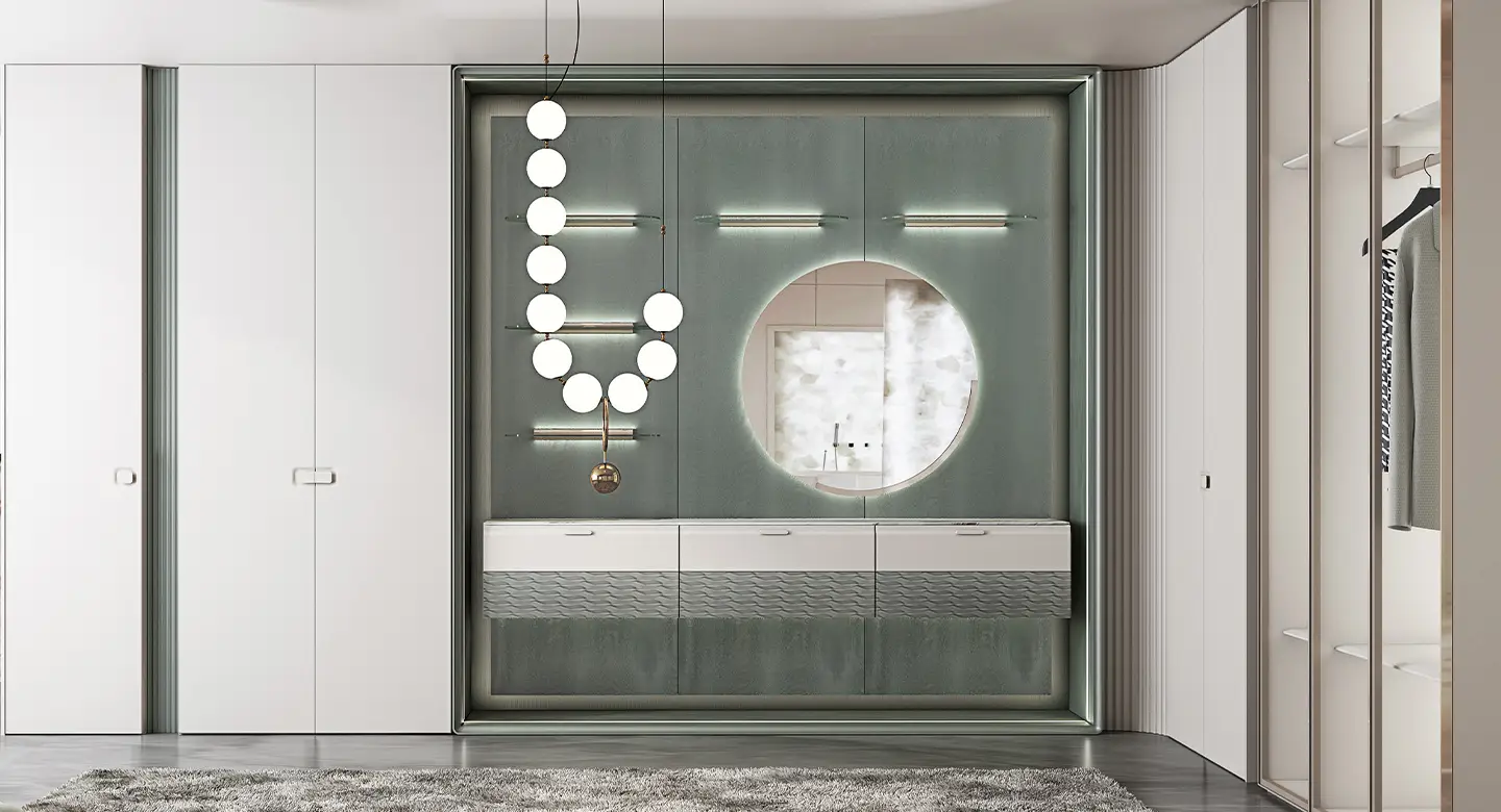 forest-green-and-soft-white-lacquered-full-house-furniture-bedroom-wardrobe