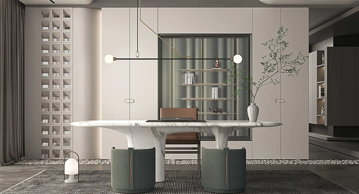 forest-green-and-soft-white-lacquered-full-house-furniture-home-office-design